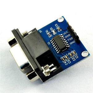 Max232 Rs232 To Ttl Converter Module Db9 Serial Port Connector