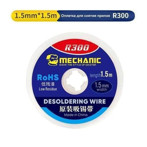 Mechanic Desoldering Wire R300 1.5 x 1.5 Mm Bga Welding Desoldering Wick Braid Tin