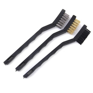 3pcs Wire Brush Stainless Steel Nylon Brass Wire Brushes Cleaning Rust Kit Polishing Metal Rust Clean Tools