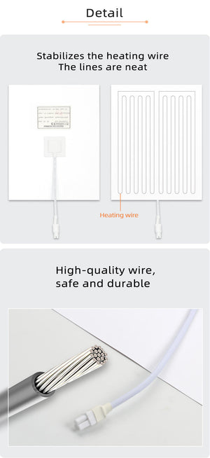 On Demand Customizable 300*400mm Bathroom Mirror Heating Pad Pet Electronic Defogger Film For Smart Mirror 220v Factory Direct