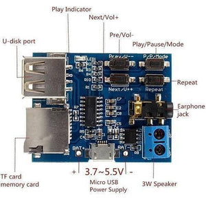 Mp3 Lossless Decoders Amplifier Audio Tf Card Usb Module Board