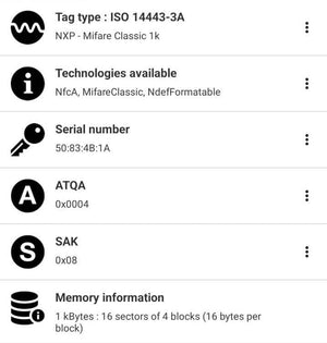 NFC Tag 13.56mhz RFID Card RFID Tag 1k Memory