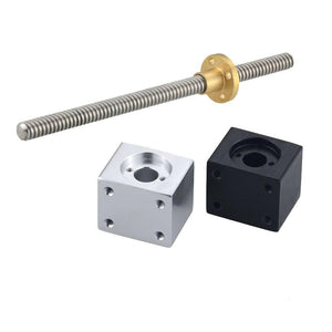 Nut Housing Bracket For 8mm T8 Trapezoidal Lead Screw Conversion Nut Seat Aluminum Block 15 3d Printing Parts