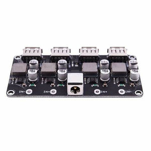 Mh-kc24 4-channel Dc-dc Buck Converter With Qc3.0 Fast Charging - 6-32v To 3v/5v/9v/12v/24v