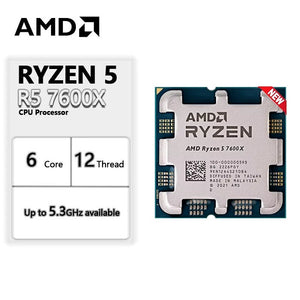 On Demand AMD Ryzen R5 7600X 6 cores and 12 threads Processor High-Performance AMD CPU for Gaming & Productivity