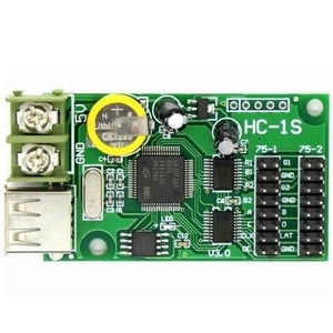 P10 Rgb Controller Hc-1s Full Color Rgb Led Control Card With 2*hub75b Port