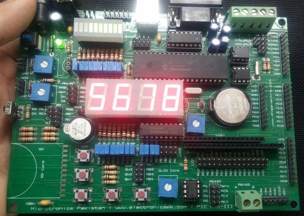 Pic Lab-iii Microchip Pic Microcontroller Development Board