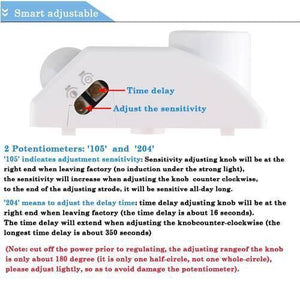 Pir Infrared Motion Sensor Led Lamp Wall Mounted Bulb Holder E27 Ac220v