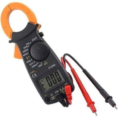 Portable Handheld Digital Clamp Meter Dt3266l Ac Dc Multimeter Voltage Current Resistance Tester