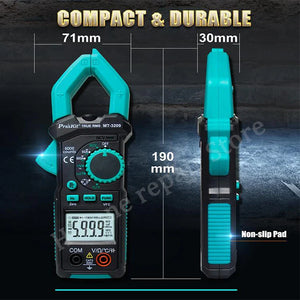 Proskit MT-3209 3-5/6 AC/DC Digital Clamp Meter, LED Lighting, LCD Digital Display, Sound and Light Buzzer, Electric Maintenance