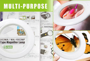 Proskit MA 1209 Clip-on 5D Magnifying Glass LED Light - Perfect for Tool Repair and Detailed Work