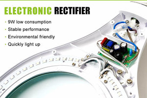 Proskit MA 1209 Clip-on 5D Magnifying Glass LED Light - Perfect for Tool Repair and Detailed Work
