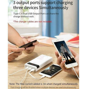 Romoss 30000mah 18w Type c Pd 3 Outputs 3 Inputs Fast Charging Portable Charger Battery Pack Sense 8p+ Plus