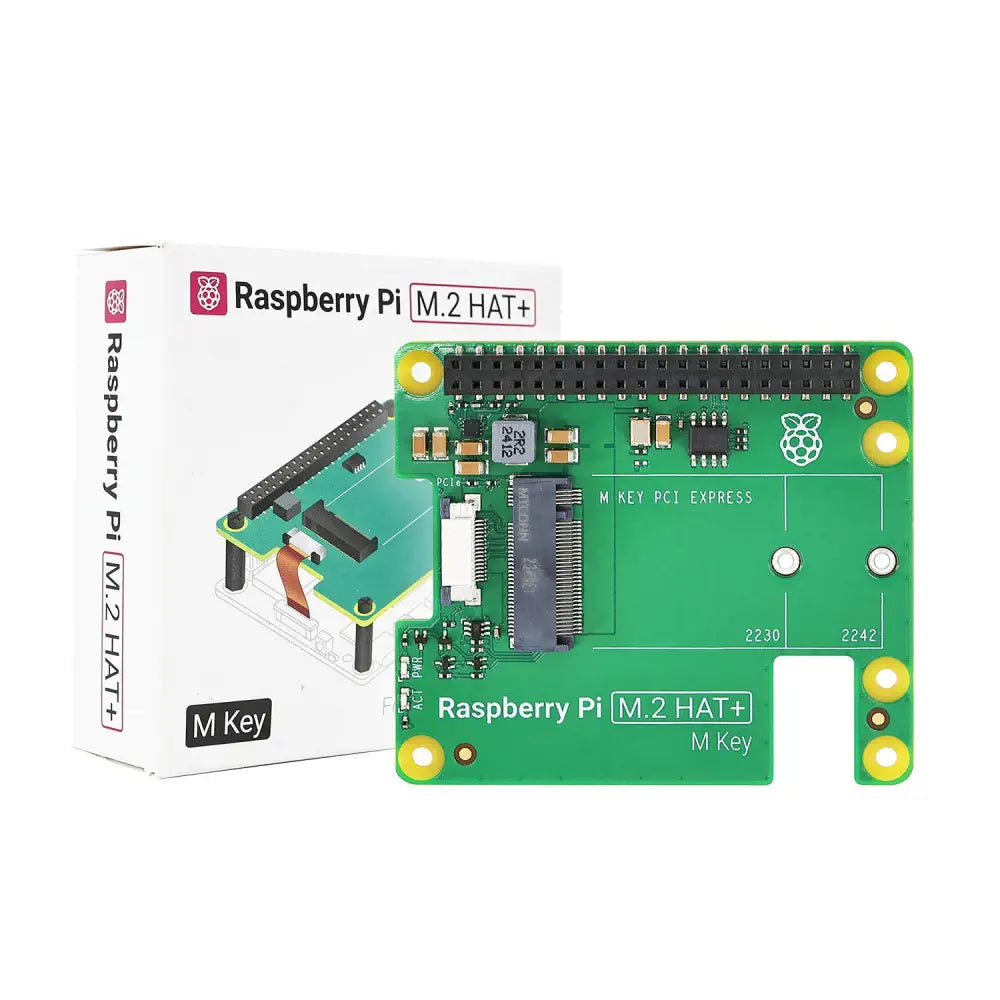 Raspberry Pi 5 Official M.2 HAT+ (M Key) – NVMe & PCIe Expansion Board