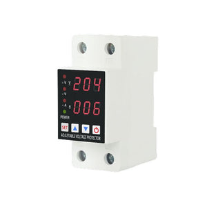 Dual Display Adjustable Over Voltage Current And Under Voltage Protective Device Protector Relay 63a And 40 a 220v 230v