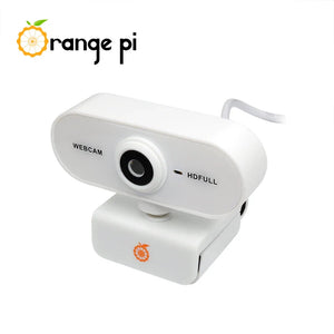 On Demand Orange Pi 1080P Mini HD Camera 360 Horizontal Rotation with USB Interface Analogue Microphones,Compatible with Win XP/7/8/10 iOS