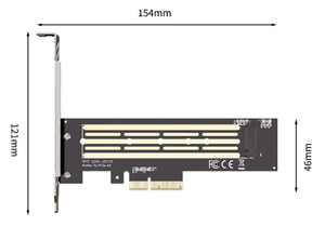 SSD M.2 NVMe to PCIe PCI-E 4.0 x4 x8 x16 high-speed expansion adapter card