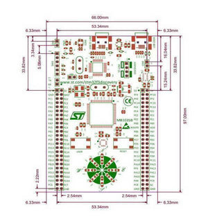 Stm Discovery Kit Stm32f3 Stm32f303vc With Programming Cable