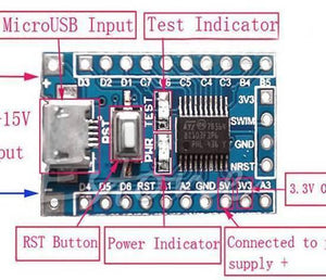 STM8S003F3P6 STM8 Minimum Development Board