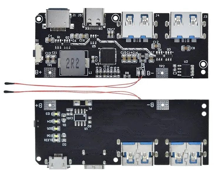 SW6206 SW6208 QC4 PD3.0 22.5W Power Bank Module front indicators Version C | Fast Charging | Digilog.pk
