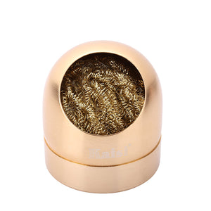 Soldering Iron Tip Cleaner Welding Head Cleaning Steel Wire Brush With Stand Holder For Bga Soldering Station