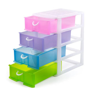Stackable 5 Drawers Layers Set Shoe Makeup Jewelry Storage Organizer Boxes Plastic Cabinets Racks Delivery in Lahore Only