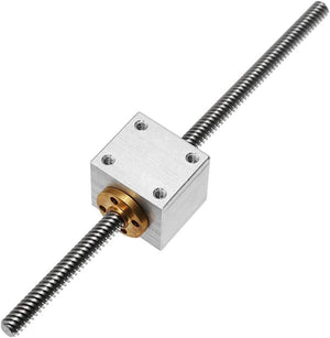 Black/gray T8 Aluminum Screw Conversion Nut Seat For 3d Printer Lead Screw Housing Mounting Bracket Aluminium Trapezoidal Nut Block Bracket For T8