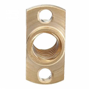 T8 Nut Pitch Lead 8mm Brass T8x8mm Flange Lead Screw Nut