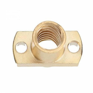 T8 Nut Pitch Lead 8mm Brass T8x8mm Flange Lead Screw Nut