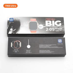 Smart Watch T900 Ultra 2.09 Inch Big Display Bluetooth Calling Series 8 With All Sports Features & Health Tracker - Smart Watch Ultra Infinite Display