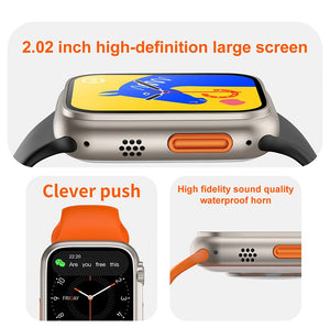 Smart Watch T900 Ultra 2.09 Inch Big Display Bluetooth Calling Series 8 With All Sports Features & Health Tracker - Smart Watch Ultra Infinite Display