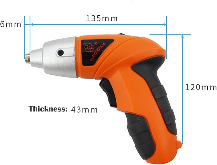 Rechargeable TY001 4.8v 200rpm Cordless Electric Screwdriver Drill Set