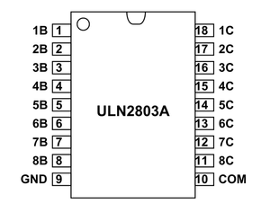 Uln2803a Smd Hi-voltage Current Darlington Transistor Array