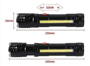 Usb Rechargeable Zoomable Led Flashlight Camping Torch Lamp T6-26 Usb Charge