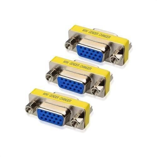 Vga Mini Gender Changer Hd15 Female To Female Vga Coupler Cable Adapter