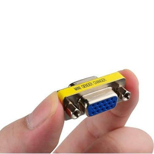 Vga Mini Gender Changer Hd15 Female To Female Vga Coupler Cable Adapter