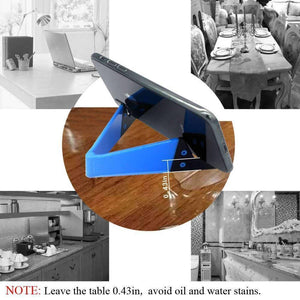 V Shaped Fold Able Universal Mobile Phone Tablet Pc Stand Holder Pocket-sized Kickstand For Desk