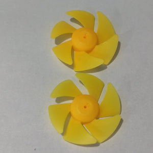 Diy Boat Model 6-blades Propeller 2mm Vortex Fan Paddle Toy Car Fan Spare Part 2*50mm