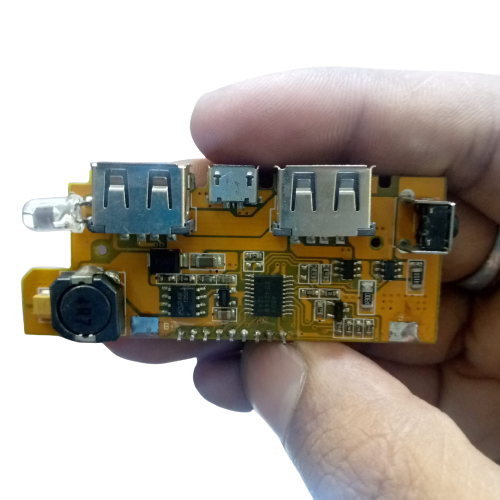 5v 2a Diy Power Bank Module With Display And Emergency Light Points