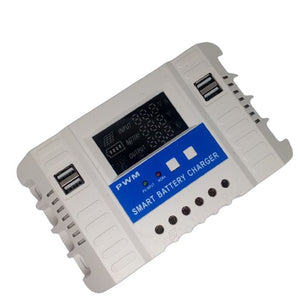 30a 12v/24v Lcd Solar Panel Regulator Generator Charge Charging Controller Cm3024z