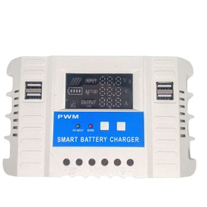 30a 12v/24v Lcd Solar Panel Regulator Generator Charge Charging Controller Cm3024z