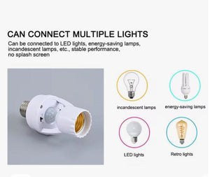 360 Degree Pir Induction Motion Sensor Blub Holder