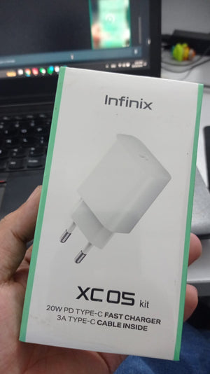 Infinix Xc05 Kit 20w Wall Charger + Type-c To Type-c Cable | Digilog.pk