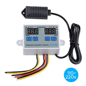 XK W1099 Dual Digital Egg Incubator Temperature Humidity Controller Hygrometer AC 220V