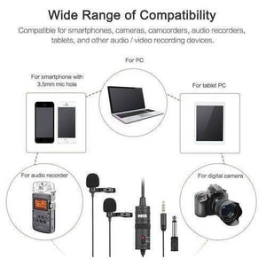 Yoga Dual Omni-directional Lavalier Microphone Bym1dm Camera Video Recorder Mic For Iphone Smartphone Dslr Camera