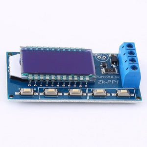 ZK-PP1 PWM Signal Generator ā 1Hz to 150kHz Square Wave, Dual Mode (PWM/PULSE), LCD Display, 3.3Vā30V