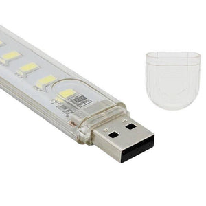 Mini Portable Usb Led Night Light 5730 Smd 8 Leds Lamp Reading Camping Cool White