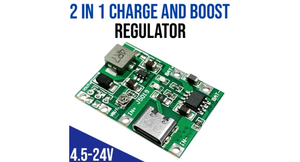 2 In 1 Charge And Boost Regulator Module 4.5-24v - Usb Type-c J5019