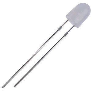 Diffused White Led 5mm In Oval Shape