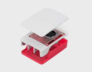 Official Raspberry Pi Case for Raspberry Pi 5, Built-in Cooling Fan, Red/White Color
